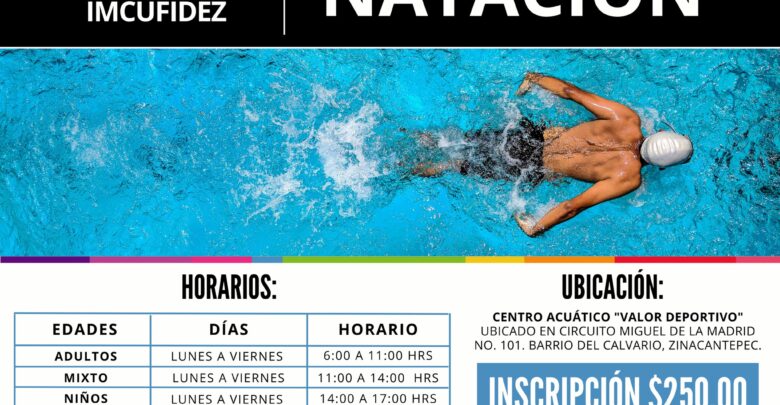 Invita gobierno de Zinacantepec a inscribirse en clases de natación – El  Editorialista